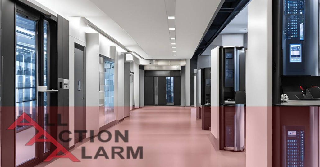 A best commercial security system setup in an office.